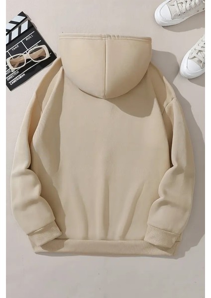 Meow Tatlı Kediler Baskılı Oversize Sweatshirt