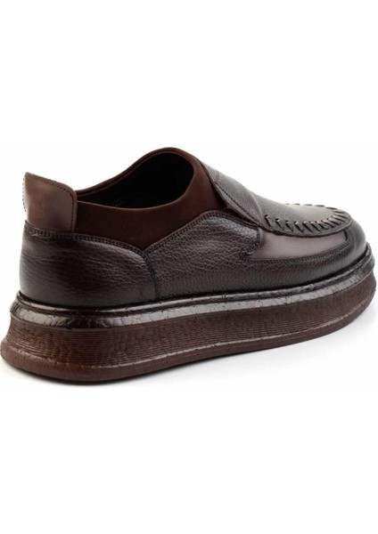 Kahve Kahve Antik Hakiki Deri Erkek Casual Ayakkabı E01194007941 fırsatları