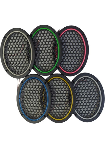 Damla Oval Neon LED Işıklı Midrange Hoparlör Kapağı Pembe modelleri