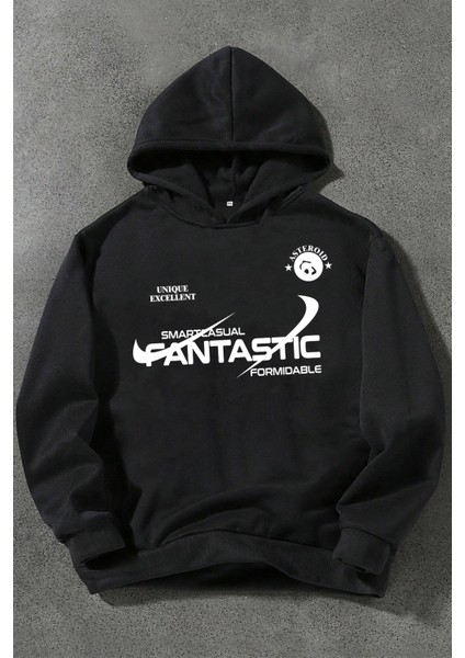 Uygun Tarz Fantastic Baskılı Oversize Sweatshirt fiyatları