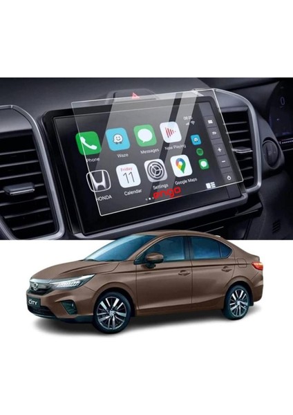 Honda City 8 Inç Navigasyon Uyumlu Ekran Koruyucu Şeffaf Nano