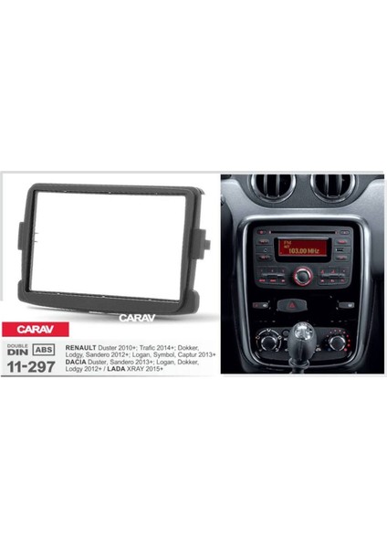 Renault Symbol 2013 ve Üst Modellere Double Teyp Çerçevesi