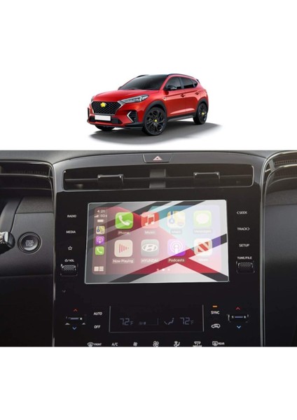 Hyundai Tucson 2021 8 Inç Multimedya Ekran Koruyucu Nano Film