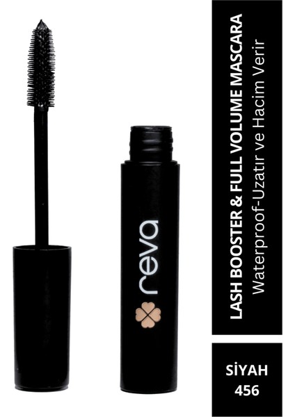 Lash Booster & Full Volume Color Mascara -Tam Hacim & Uzatan Renkli Maskara Siyah 456