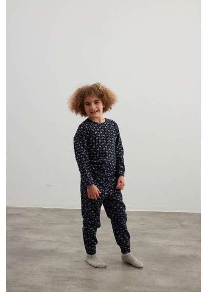 Erkek Çocuk Pamuklu Uzun Kollu Pijama Takımı indirimleri