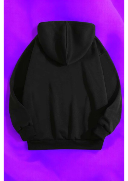 Happiness Baskılı Oversize Sweatshirt