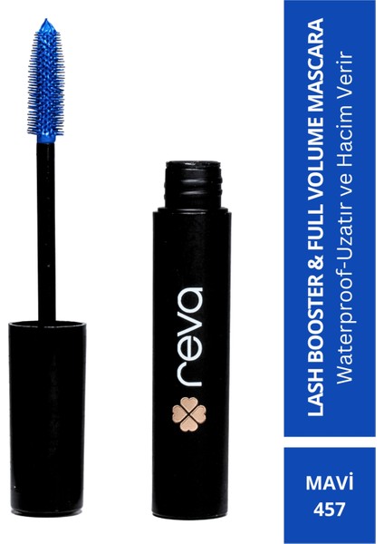 Lash Booster & Full Volume Color Mascara -Tam Hacim & Uzatan Renkli Maskara Mavi 457