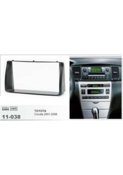 Toyota Corolla Terra Uyumlu Sol Verso Double Teyp Çerçevesi 2002 2007