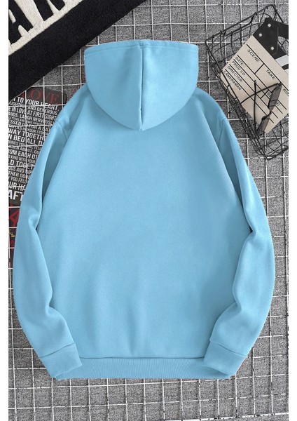 Pusula Zaman Çizelge Baskılı Oversize Sweatshirt