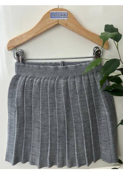 Kız Çocuk Beli Lastikli Pileli Triko Trend Etek fiyatları