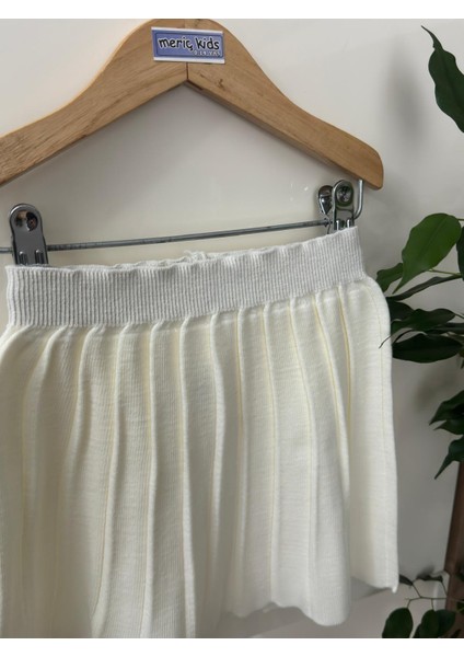 Kız Çocuk Beli Lastikli Pileli Triko Trend Etek fiyatları