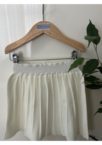 Kız Çocuk Beli Lastikli Pileli Triko Trend Etek fırsatları