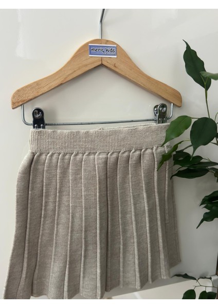 Kız Çocuk Beli Lastikli Pileli Triko Trend Etek fiyatları