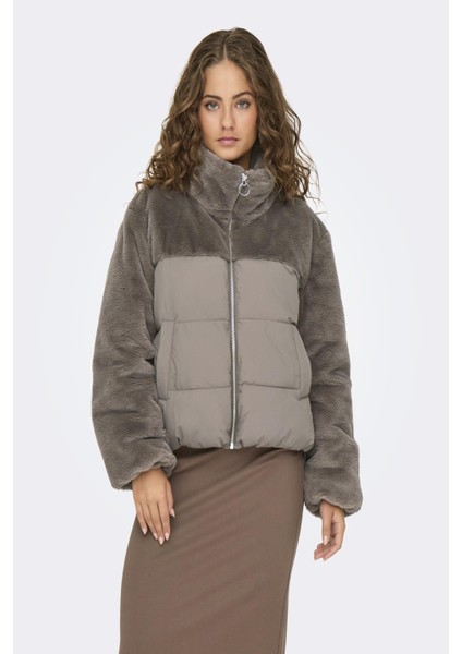 Onlwanja Fur Puffer Mıx Jacket cc Otw A.HAKİ15292945