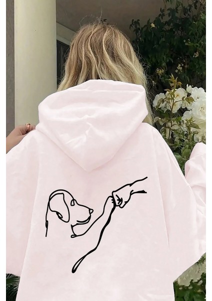 Can Dostum Baskılı Oversize Sweatshirt