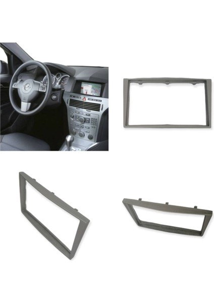 Opel H ve D Kasa Teyp Çerçevesi Gri Renk