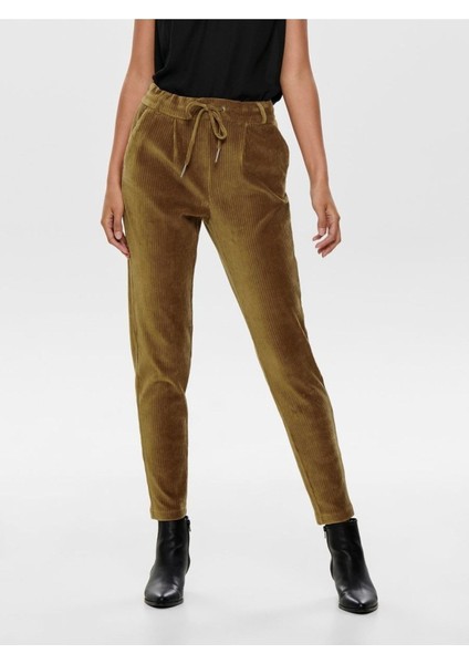 Kadın Lastikli Bel Regular Fit Pantolon - 15191641