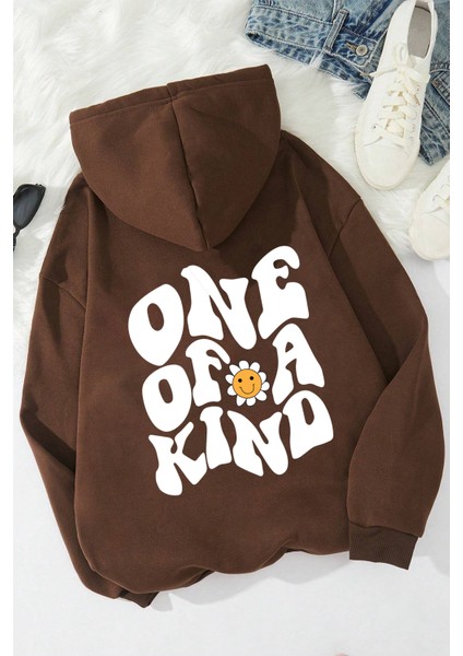 Uygun Tarz One Of A Kind Baskılı Oversize Sweatshirt