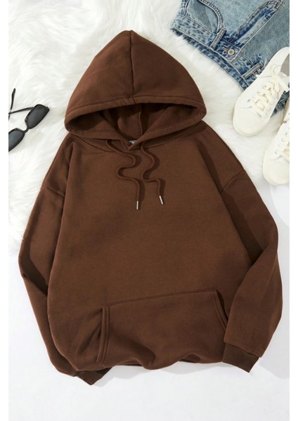 Uygun Tarz One Of A Kind Baskılı Oversize Sweatshirt fiyatları