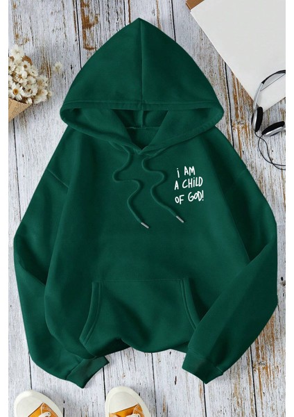 Sırt Baskılı Oversize Sweatshirt