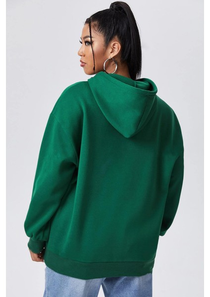California Baskılı Oversize Sweatshirt modelleri