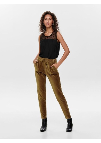 Kadın Lastikli Bel Regular Fit Pantolon - 15191641