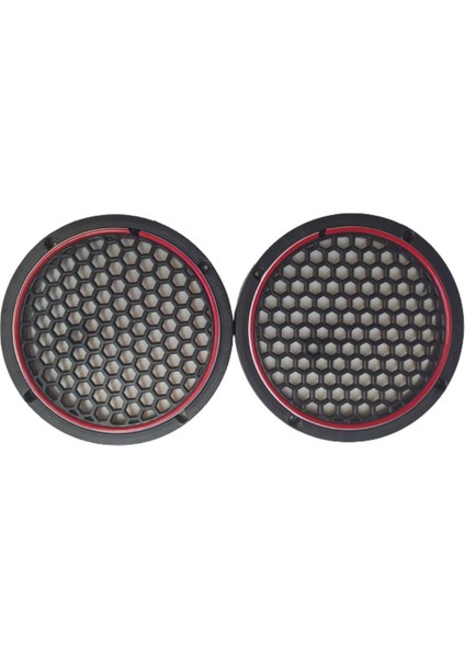 Damla 20CM Neon LED Işıklı Midrange Hoparlör Kapağı Çiftli (2ADET) Kırmızı fiyatları