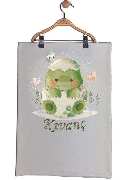 Ekru Renk Isme Özel Organik Baskılı %100 Pamuk Tulum, Şapka, Eldiven, Battaniye Set modelleri