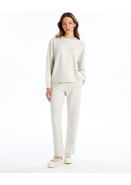 Lcw Vision Bisiklet Yaka Düz Oversize Kadın Sweatshirt fiyatları