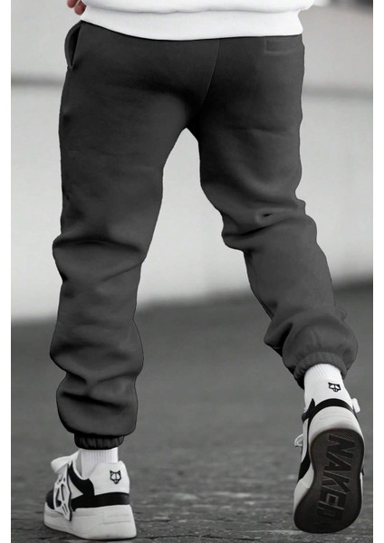 Erkek Armalı Günlük Rahat Içi Şardonlu Üç Iplik Paça Lastikli Jogger Eşofman Altı fiyatları