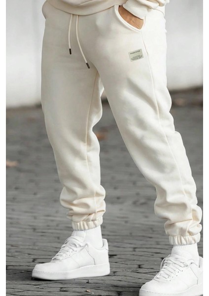 Erkek Armalı Günlük Rahat Içi Şardonlu Üç Iplik Paça Lastikli Jogger Eşofman Altı