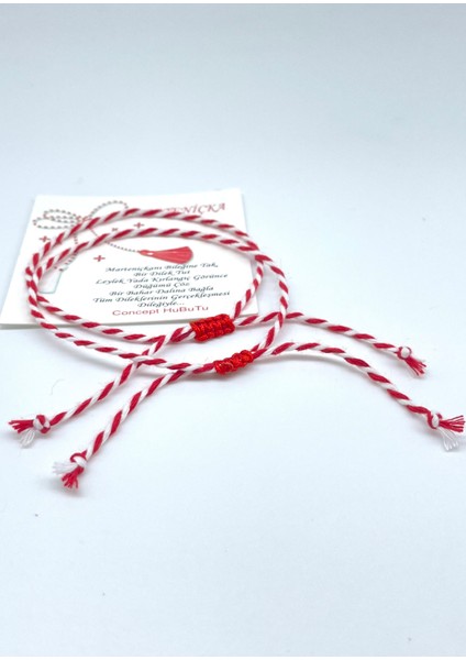 Hediyelik Kadın Erkek Kartlı Jelatinli Marteniçka Şans Dilek Bilekliği (Adet)