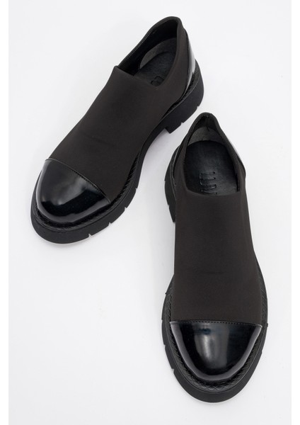 Panola Siyah Rugan Scuba Kadın Günlük Ayakkabı fiyatları