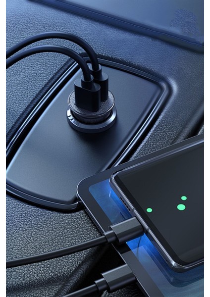 Tüm Araçlara Uyumlu Araba Seyehat Çakmaklık Şarj Cihazı Çift USB Araç Içi Şarz Soketi modelleri