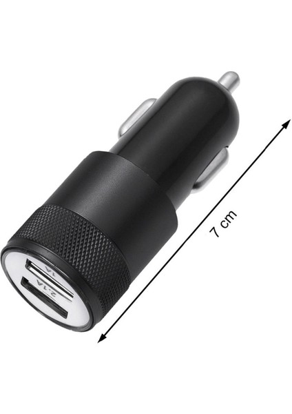 Tüm Araçlara Uyumlu Araba Seyehat Çakmaklık Şarj Cihazı Çift USB Araç Içi Şarz Soketi fırsatları