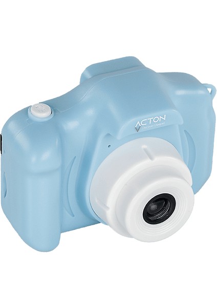 Full Hd Dijital Çocuk Fotoğraf Makinesi Mavi Silikon Kılıflı (Unicorne)