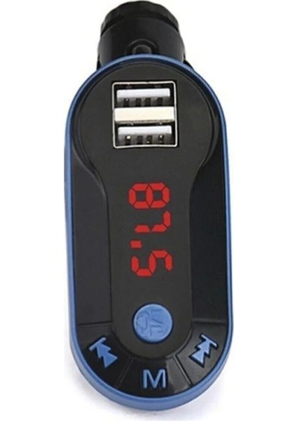 USB Bağlantı Girişli Bluetooth Araç Kiti Çakmaklık Fm Transmitter Cihazı