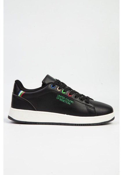 Benetton® | BNI-10060 Siyah Beyaz-Ithal Kadın Spor Ayakkabı