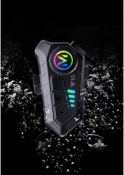 Motorsiklet Kask Interkom Kulaklık Rgb Işık Fm Radyo Bluetooth 5.3 Bağlantı fırsatları