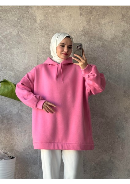 Extra Oversize Kadın 3iplik Sweatshirt