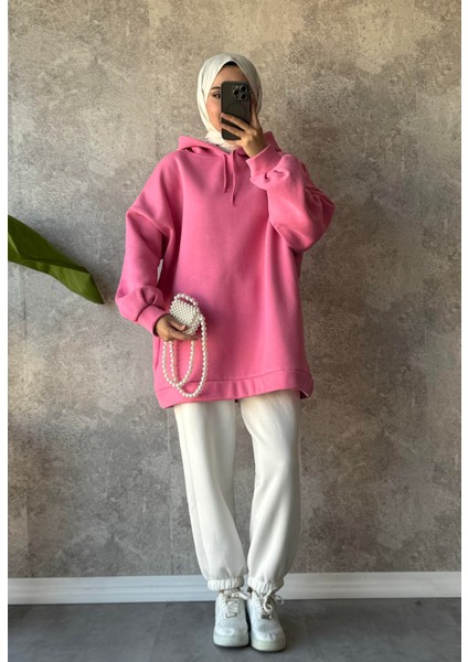 Extra Oversize Kadın 3iplik Sweatshirt fiyatları