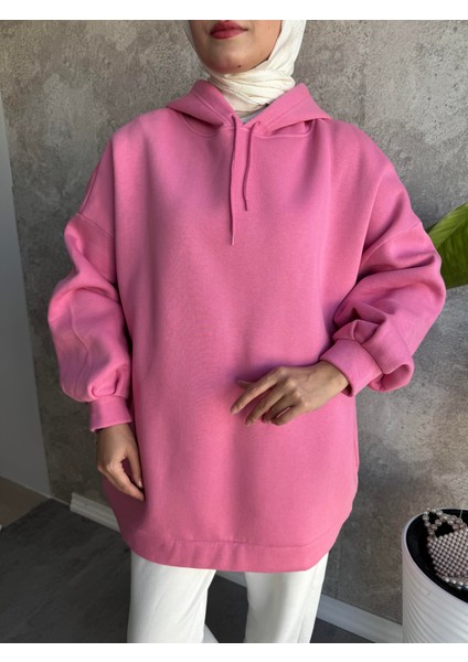 Extra Oversize Kadın 3iplik Sweatshirt modelleri