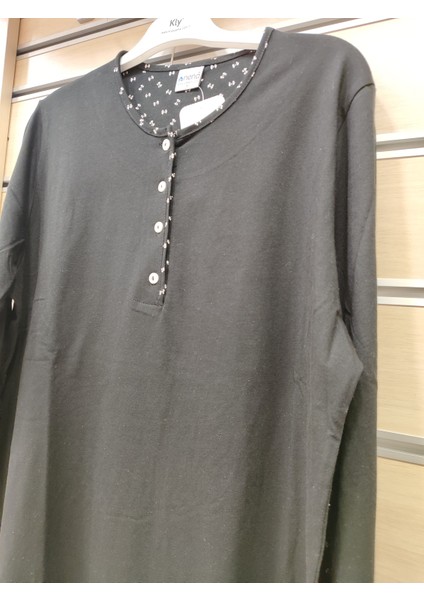%100 Pamuk Uzun Kol Kadın Pijama Takım 14715