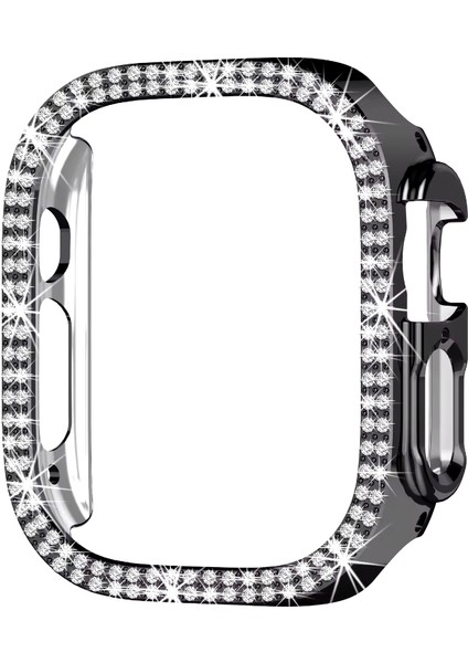Apple Watch 49 mm Uyumlu Ultra / Ultra 2 Zarif Elmas Taşlı Önü Açık Koruma Kılıf modelleri