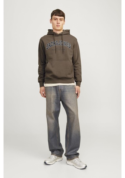 Jjecaleb Varsıty Sweat Hood Noos KAHVERENGİ12256521 modelleri