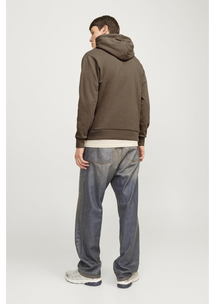 Jjecaleb Varsıty Sweat Hood Noos KAHVERENGİ12256521 fırsatları