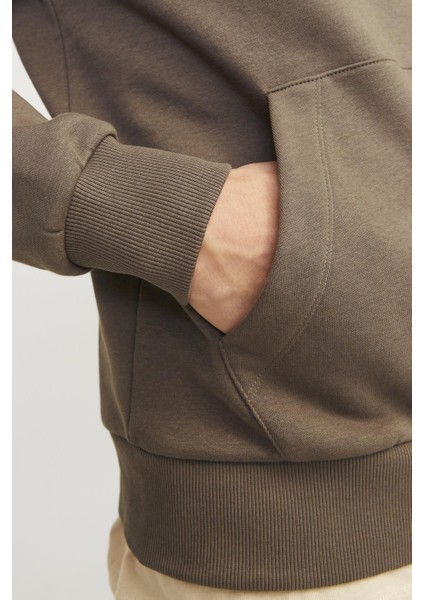 Jjecaleb Varsıty Sweat Hood Noos KAHVERENGİ12256521 indirimleri