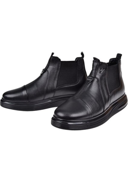 6979 Erkek Siyah Nata (40-44) Deri Bot indirimleri