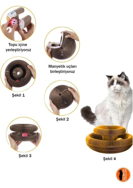 Çıngıraklı Kedi Tırmalama Oyuncağı, Sihirli Kedi Oyuncağı, Kedi Tırmalama Panosu, Kedi Oyuncağı fırsatları