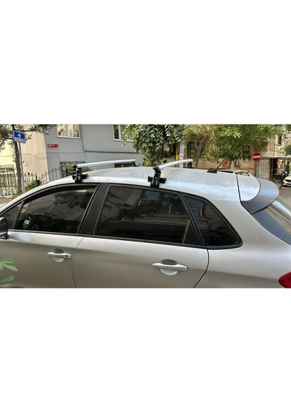 Citroen C4 Alüminyum Oluksuz Tip Port Bagaj Tavan Çıtası Ara Atkı Barı Kapıdan Sıkıştırmalı